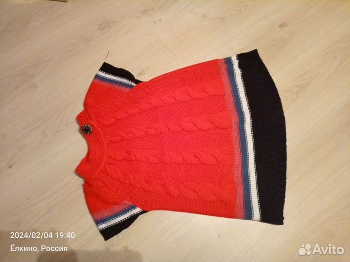 Жилетка вязаная