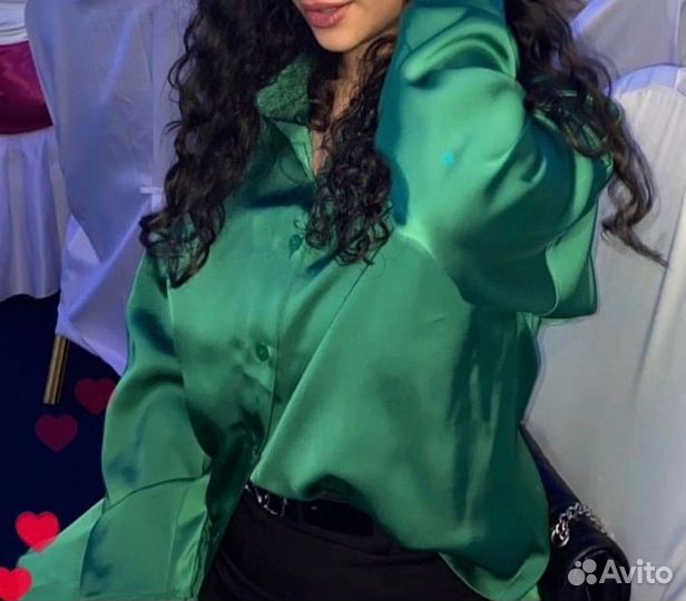 Шелковая рубашка женская