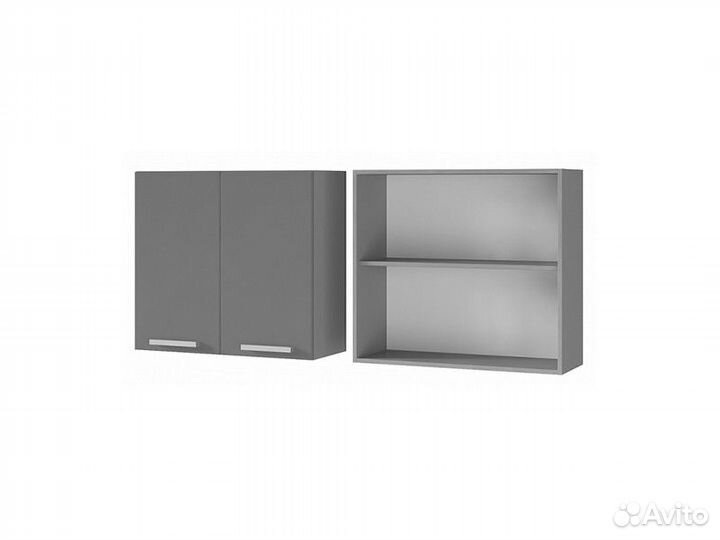 Кухня Титан шкаф 8В1 фасад титан Бланш 8В1 М 28