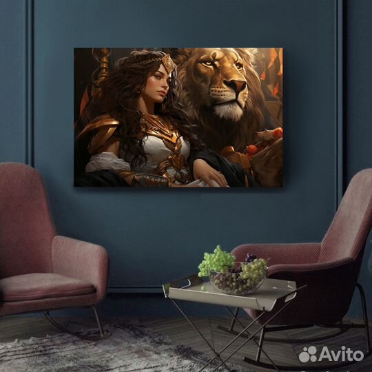 Картина Клеопатра и лев
