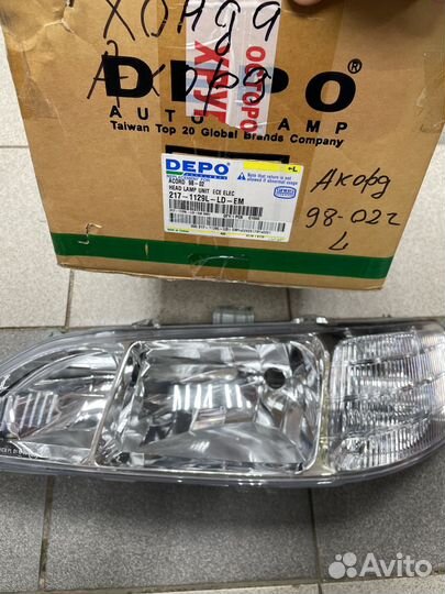 Фара левая honda accord 6 1998-2002