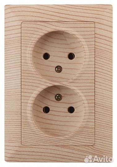 Б0043332 4-204-11 Intro Розетка 2х2P, 16А-250В, су