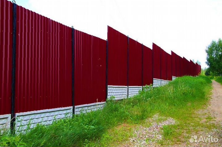 Забор из профнастила