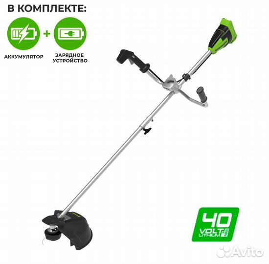 Триммер аккумуляторный Greenworks GD40bcbk5 с акб
