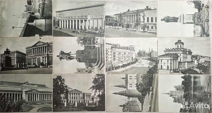 Комплект открыток Москва Изогиз 1955 г