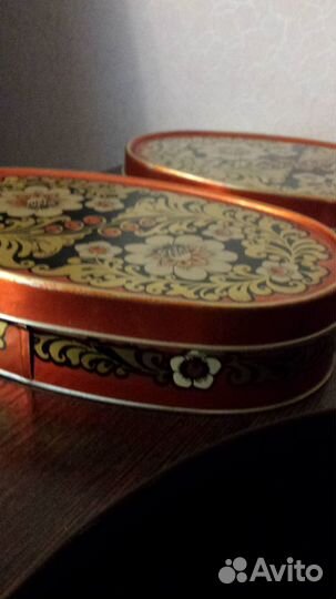 Коробочки жестяные времен СССР