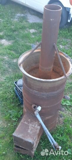 Печь накаливания камня для бани