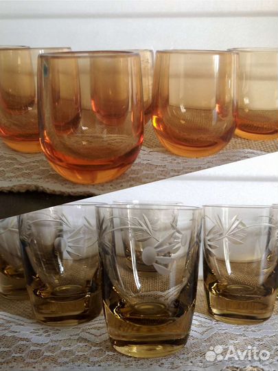 Стопки хрусталь, стекло СССР