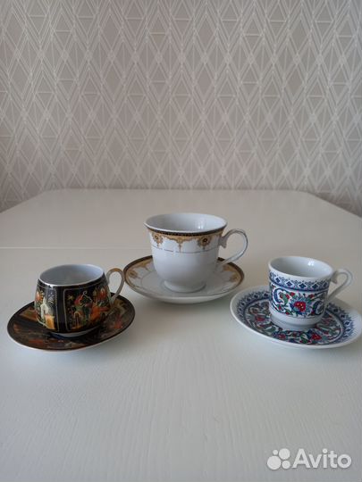 Сервизы кофейные, чайный, чайные пары