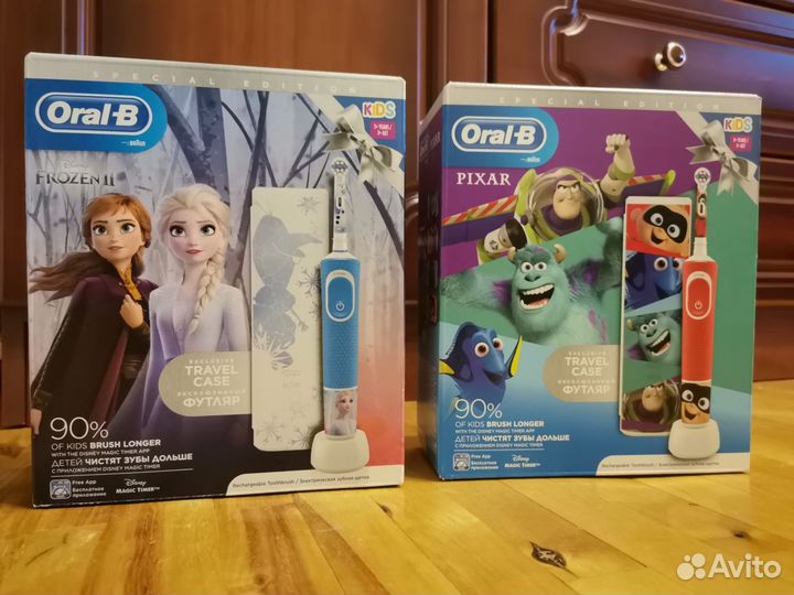 Новая детская электрическая зубная щетка oral-b