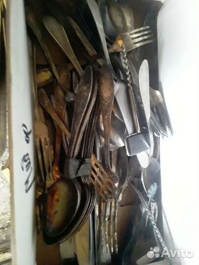 Мельхиоровые ложки и вилки СССР