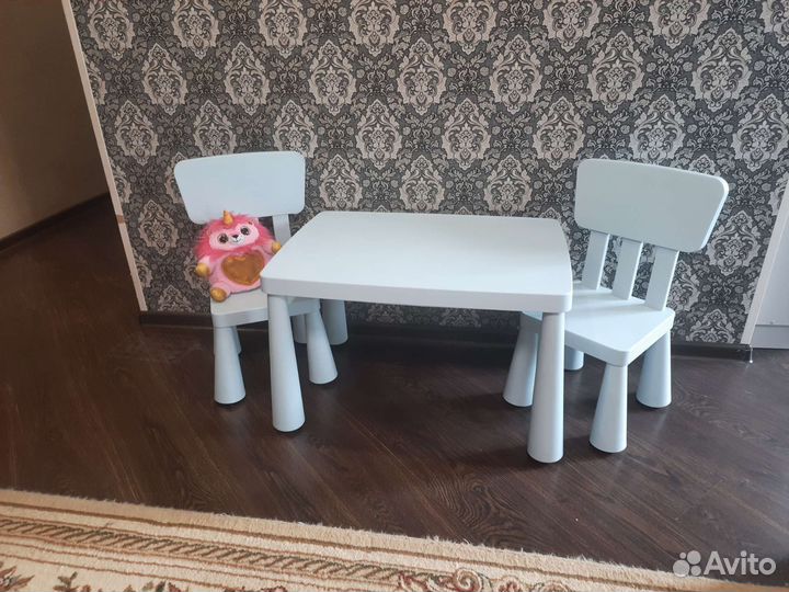 Стол и стулья детский пластиковый Икея оригинал