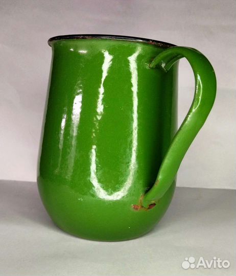 Кувшин, капельник, лоток зелёная эмаль