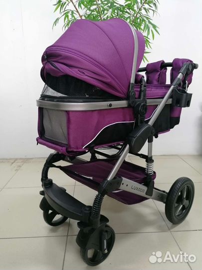 Новая коляска Luxmom 558 2в1 NEW (фиолетовый)