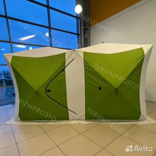 Зимняя палатка куб 2х4 трехслойная
