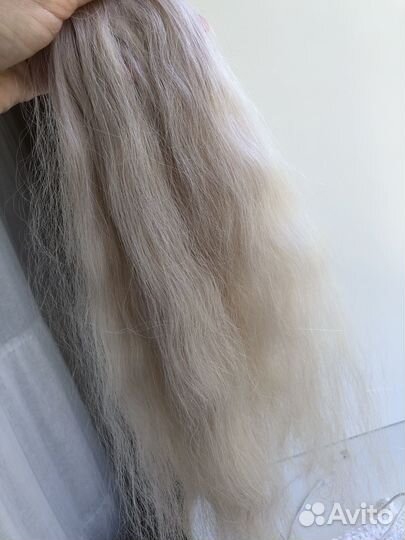 Волосы для наращивания натуральный блонд