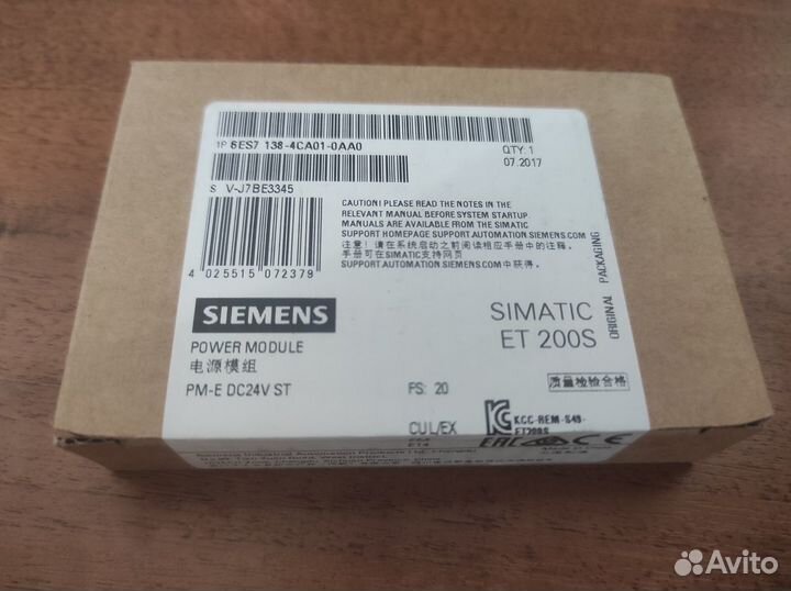 Модули Siemens ET200S