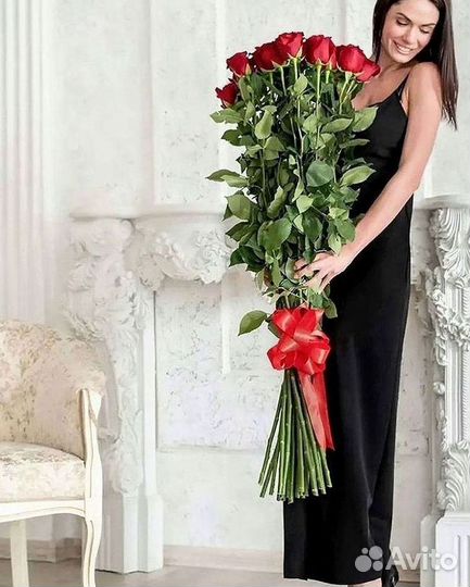 Высокие Розы Гиганты Доставка Круглосуточно