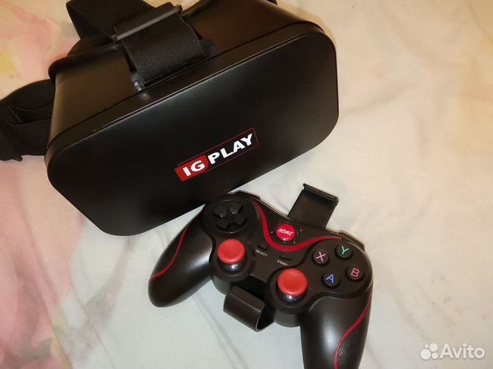 Vr очки IG play виртуальной реальности с геймпадом