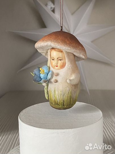 Ватная игрушка Грибочек