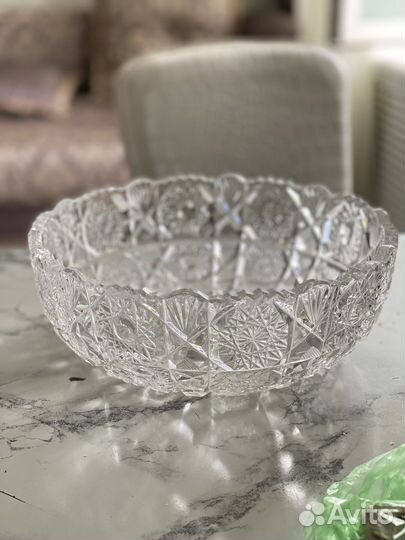 Ваза хрустальная