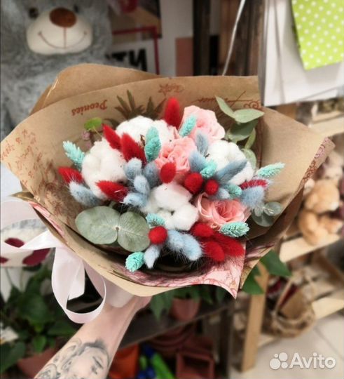 Букет из сухоцветов, букеты из сухостоев