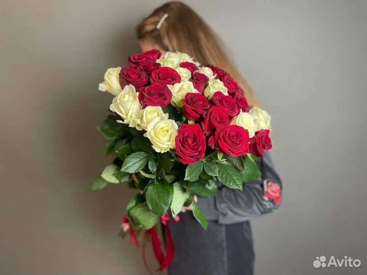 Цветы розы букет