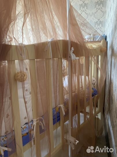 Балдахин в кроватку с держателем