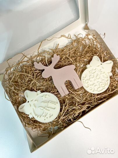 Новогодние свечи ручной работы