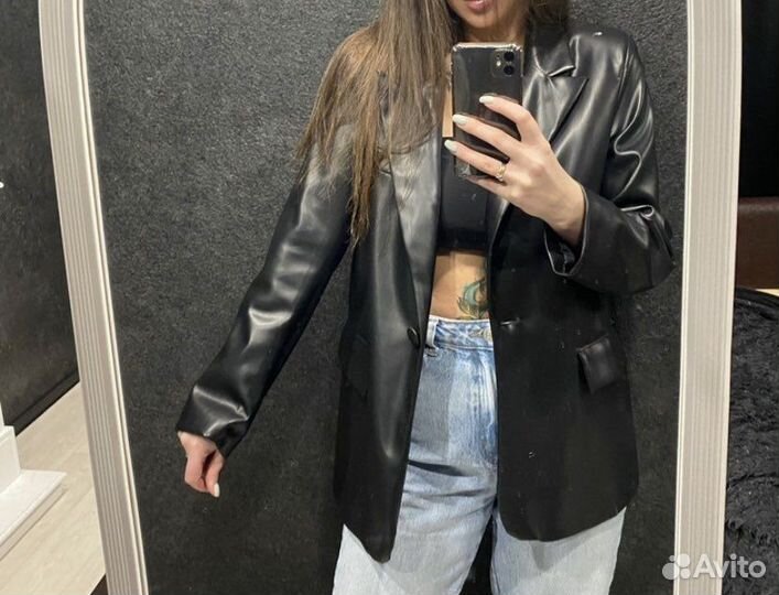 Кожаный пиджак