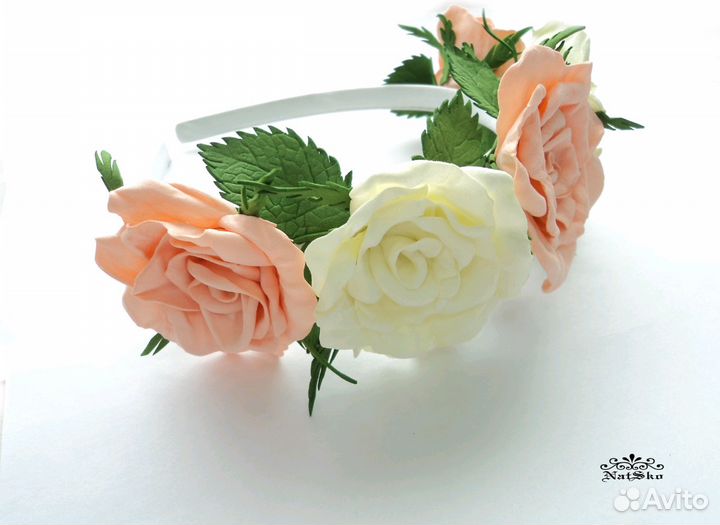 Ободок с цветами