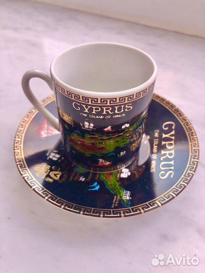 Сервиз кофейный из Кипра и ваза из Греции