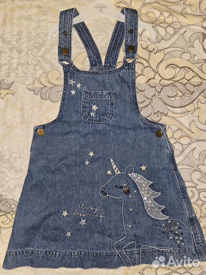 Джинсовый сарафан 104