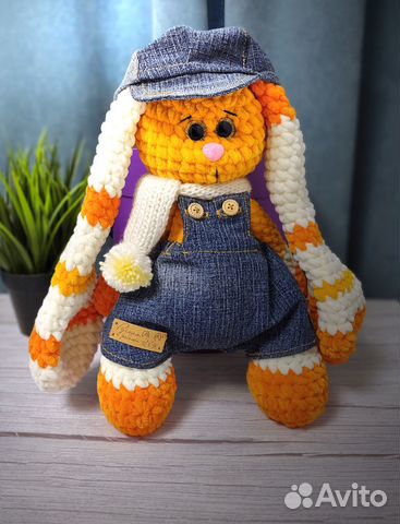 Мягкая игрушка плюшевый Зайка