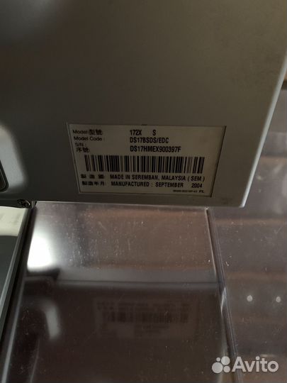 Монитор samsung syncmaster 172x