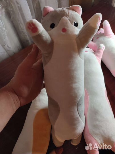 Мягкая игрушка-обнимашка Кот-батон 50см