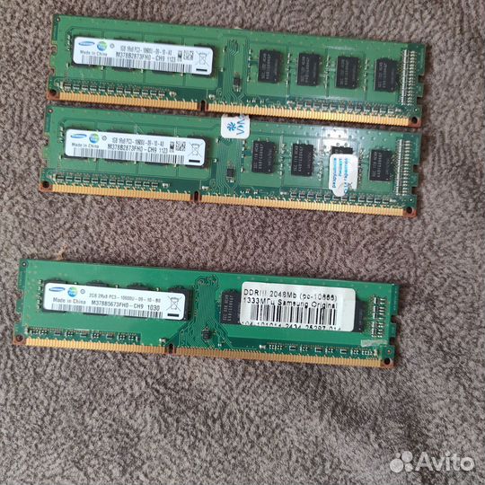 Оперативная память ddr3 на 2 гб 1 и 2 ddr3 на 1 гб
