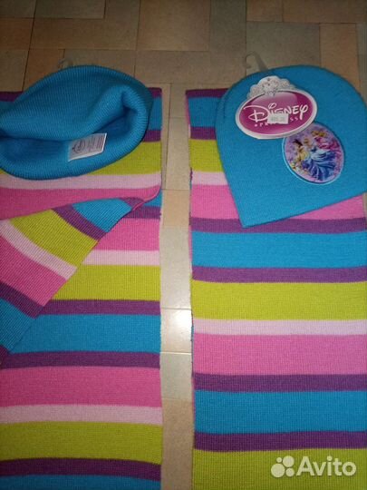 Набор новый детский, шапка и шарф