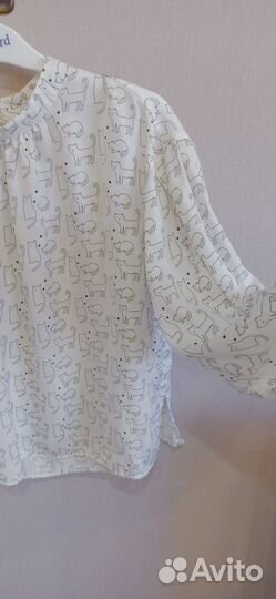 Блузка с котами р 140