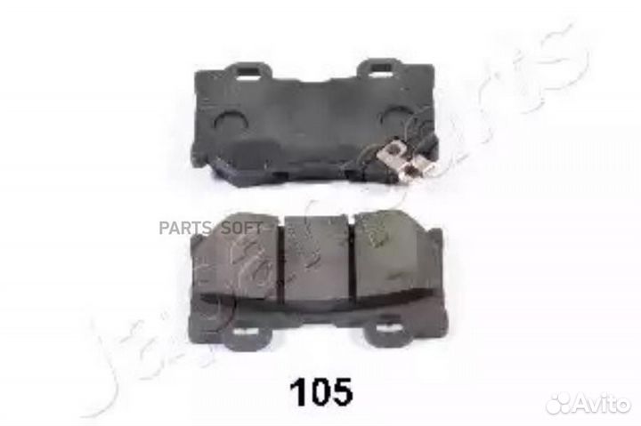 Japanparts PP105AF Комплект тормозных колодок, дис