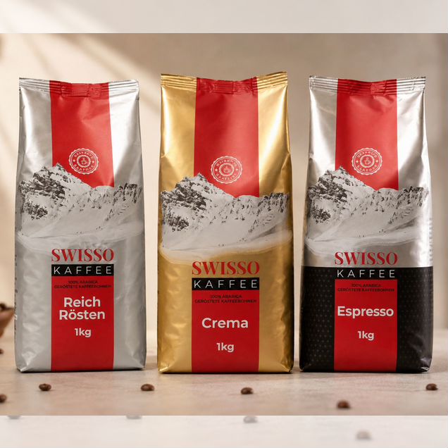 Кофе в зернах swisso 1 кг, 100% Арабика