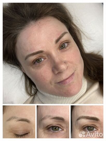 Перманент бровей в волосковой технике