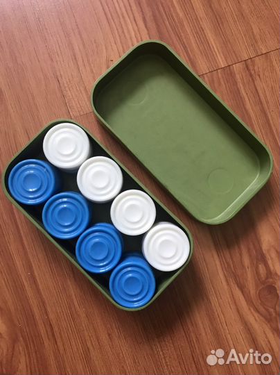 Шашки СССР - пластик (коробка - из карболита)