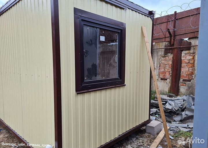 Вагончик строительный 6 x 2.4 м