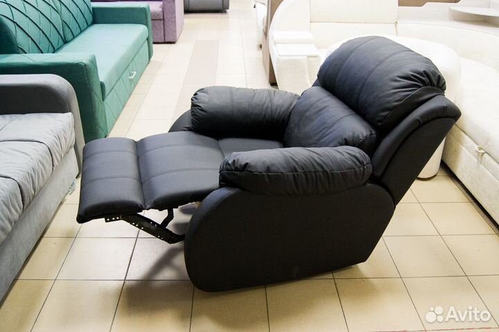 Кресло реклайнер на 180 градусов М5 черный матовый