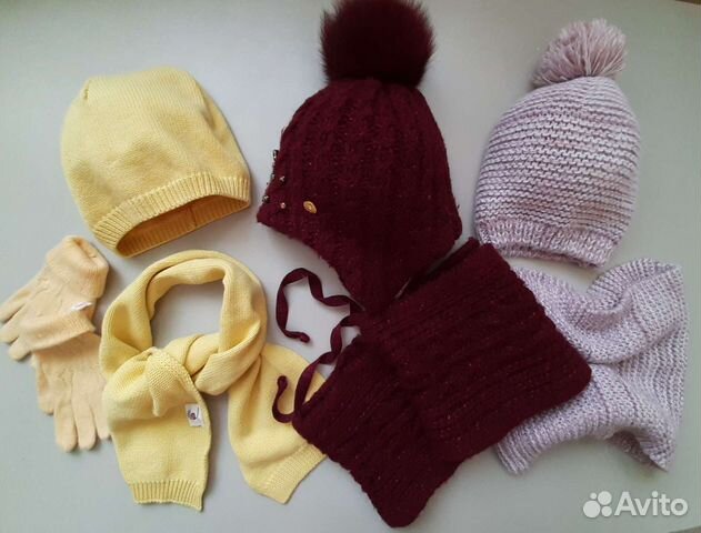 Комплект шапка 50 54 снуд шарф