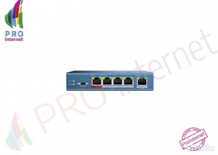 Коммутатор Poe HiWatch DS-S504B