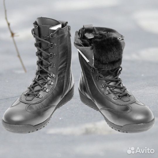 Берцы Таймыр нат.мех и кожа