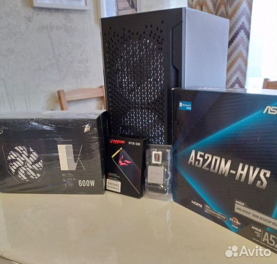 Игровой пк Ryzen 5 5500/GTX 1070 TI/16 GB DDR4