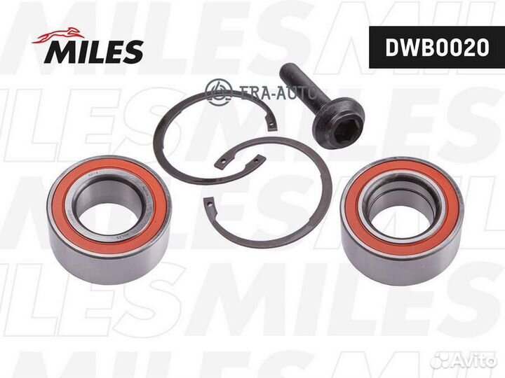Miles DWB0020 Подшипник ступ. audi 100/80/A4/A6/A8/VW passat/skoda superb 83-05 пер
